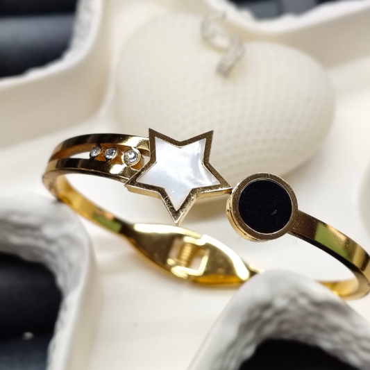 Trendy Kids Bracelet – 18K Gold Plated, Anti-Tarnish, Waterproof, Everyday Minimalist Jewelry (GOLD)