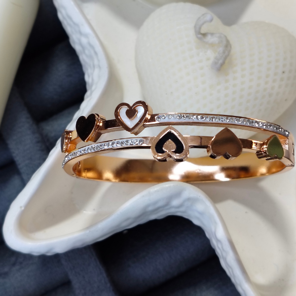 Trendy Kids Bracelet – 18K Gold Plated, Anti-Tarnish, Waterproof, Everyday Minimalist Jewelry (ROSE GOLD)