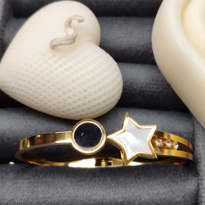 Trendy Kids Bracelet – 18K Gold Plated, Anti-Tarnish, Waterproof, Everyday Minimalist Jewelry (GOLD)