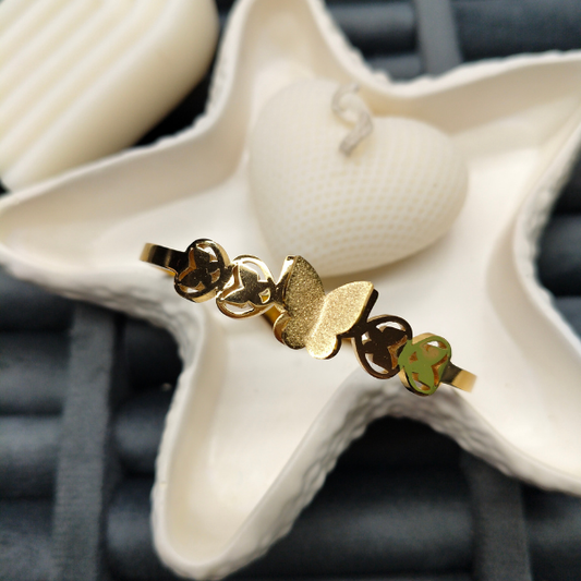 Trendy Kids Bracelet – 18K Gold Plated, Anti-Tarnish, Waterproof, Everyday Minimalist Jewelry (GOLD)