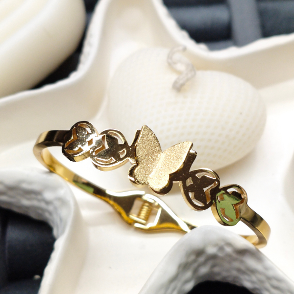 Trendy Kids Bracelet – 18K Gold Plated, Anti-Tarnish, Waterproof, Everyday Minimalist Jewelry (GOLD)