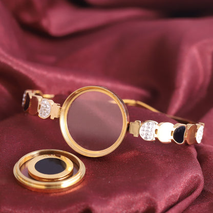 Gold-Plated Locket Bracelet – Anti-Tarnish & Skin-Friendly (GOLD)