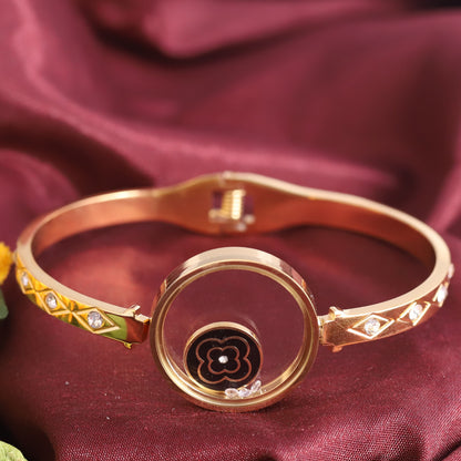 Gold-Plated Locket Bracelet  – Anti-Tarnish & Skin-Friendly (GOLD)
