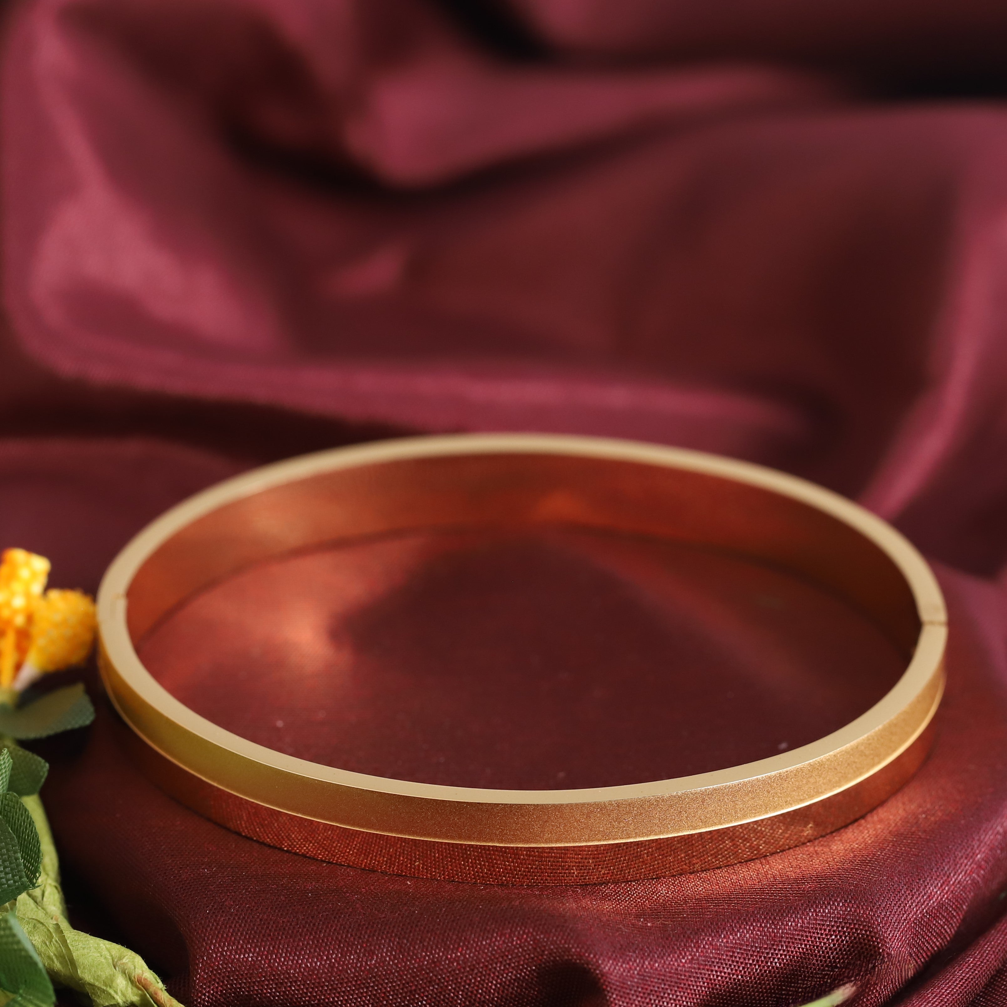 Gold-Plated Stainless Steel Lock Bracelet – Anti-Tarnish Jewelry for Women & Girls (GOLD)