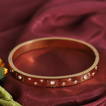 Gold-Plated Stainless Steel Bracelet – Openable, Unisex & Skin-Friendly (GOLD)