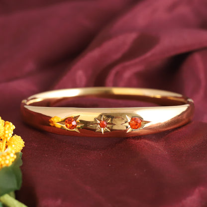 Gold-Plated Stainless Steel Bracelet – Openable, Unisex & Skin-Friendly (GOLD)