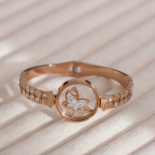 Gold-Plated Locket Bracelet  – Anti-Tarnish & Skin-Friendly (ROSE GOLD)