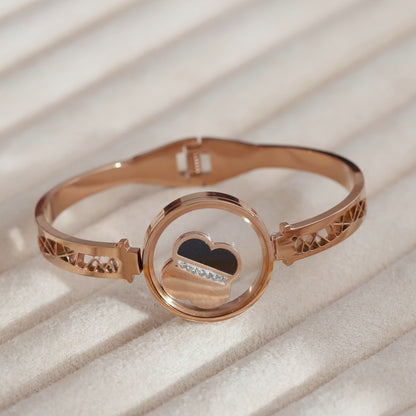 Gold-Plated Locket Bracelet  – Anti-Tarnish & Skin-Friendly (ROSE GOLD)