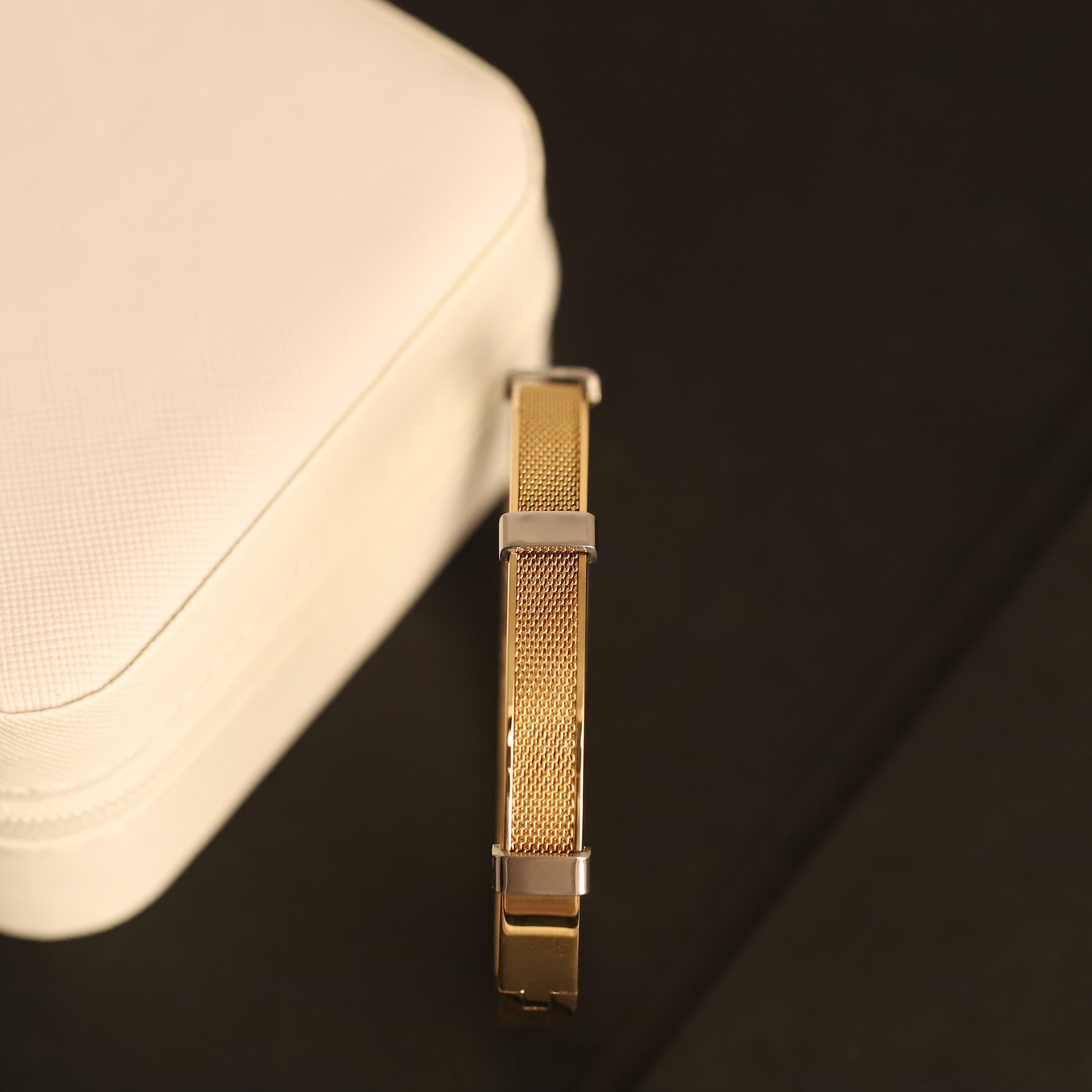Regal Mesh 18K Gold-Plated Men’s Bracelet