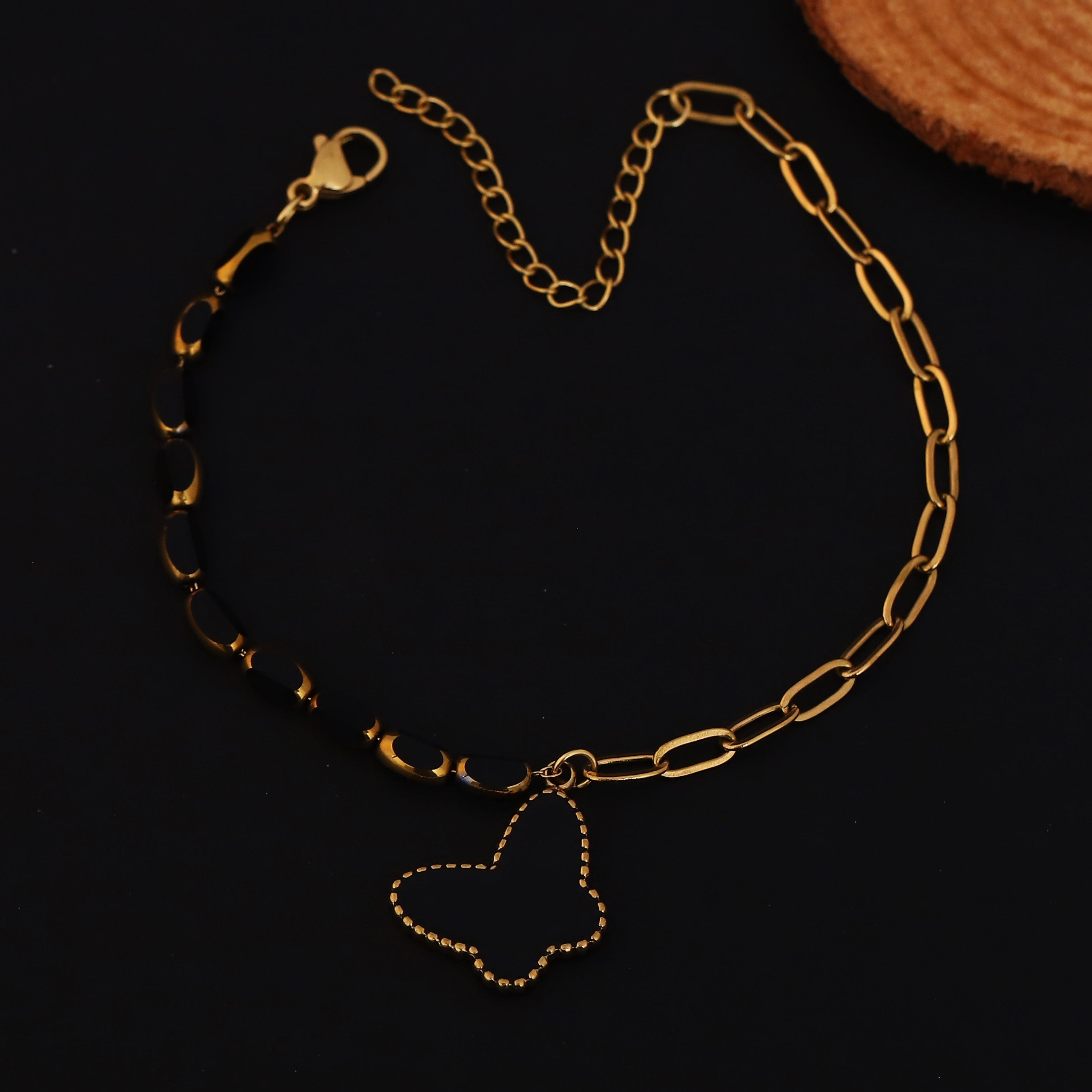 Butterfly Charms Chain Bracelet Gold Plated – Single Layer, Anti-Tarnish, Waterproof (GOLD)