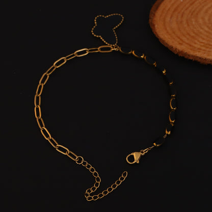 Butterfly Charms Chain Bracelet Gold Plated – Single Layer, Anti-Tarnish, Waterproof (GOLD)