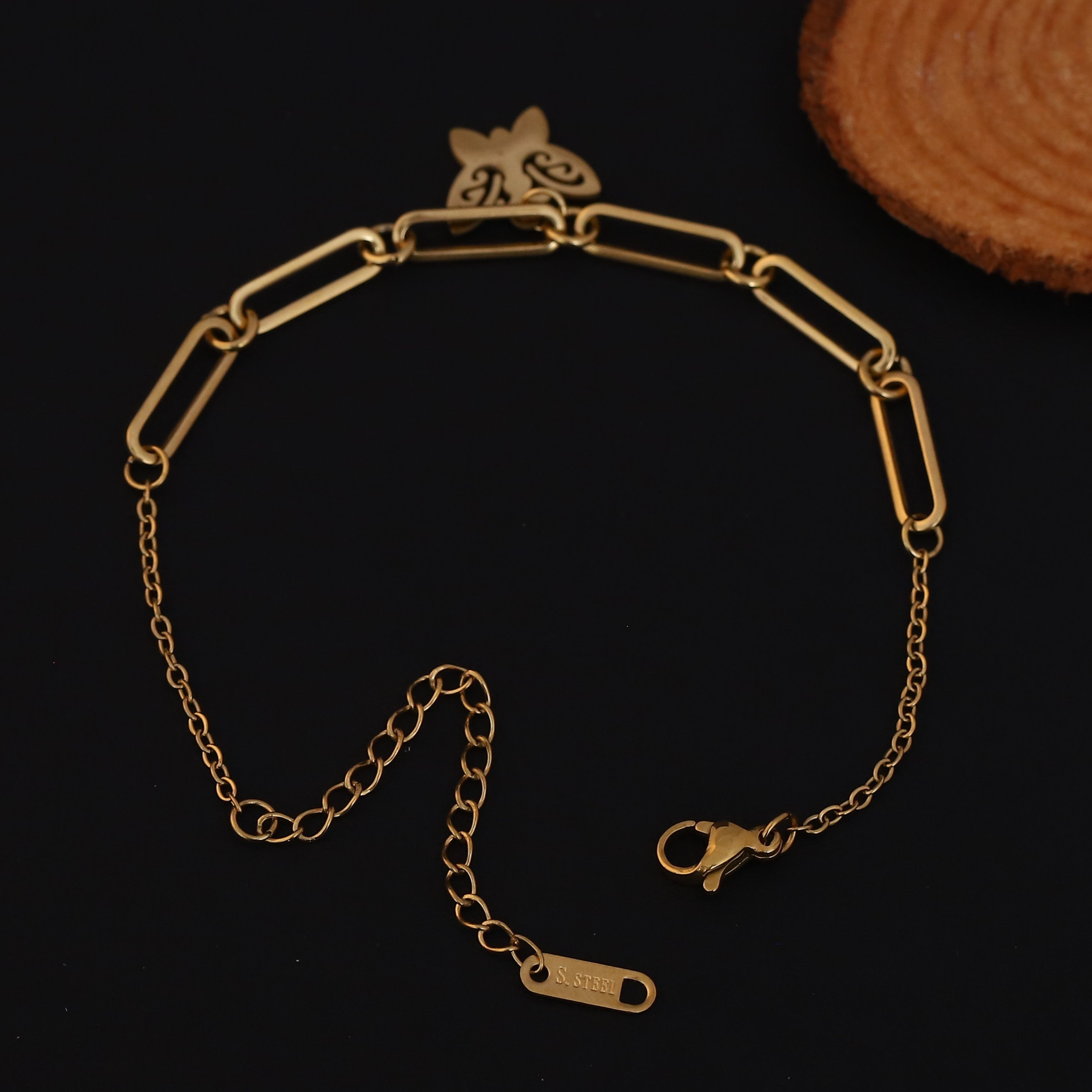 Butterfly Chain Bracelet Gold Plated – Single Layer, Anti-Tarnish, Waterproof(GOLD)