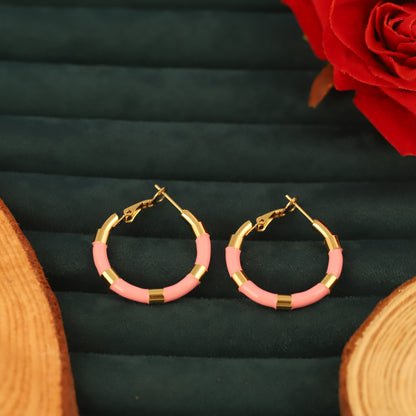 Classic Hoop Earrings – Gold Plated, Anti-Tarnish, Waterproof, Everyday Minimalist Jewelry (GOLD)