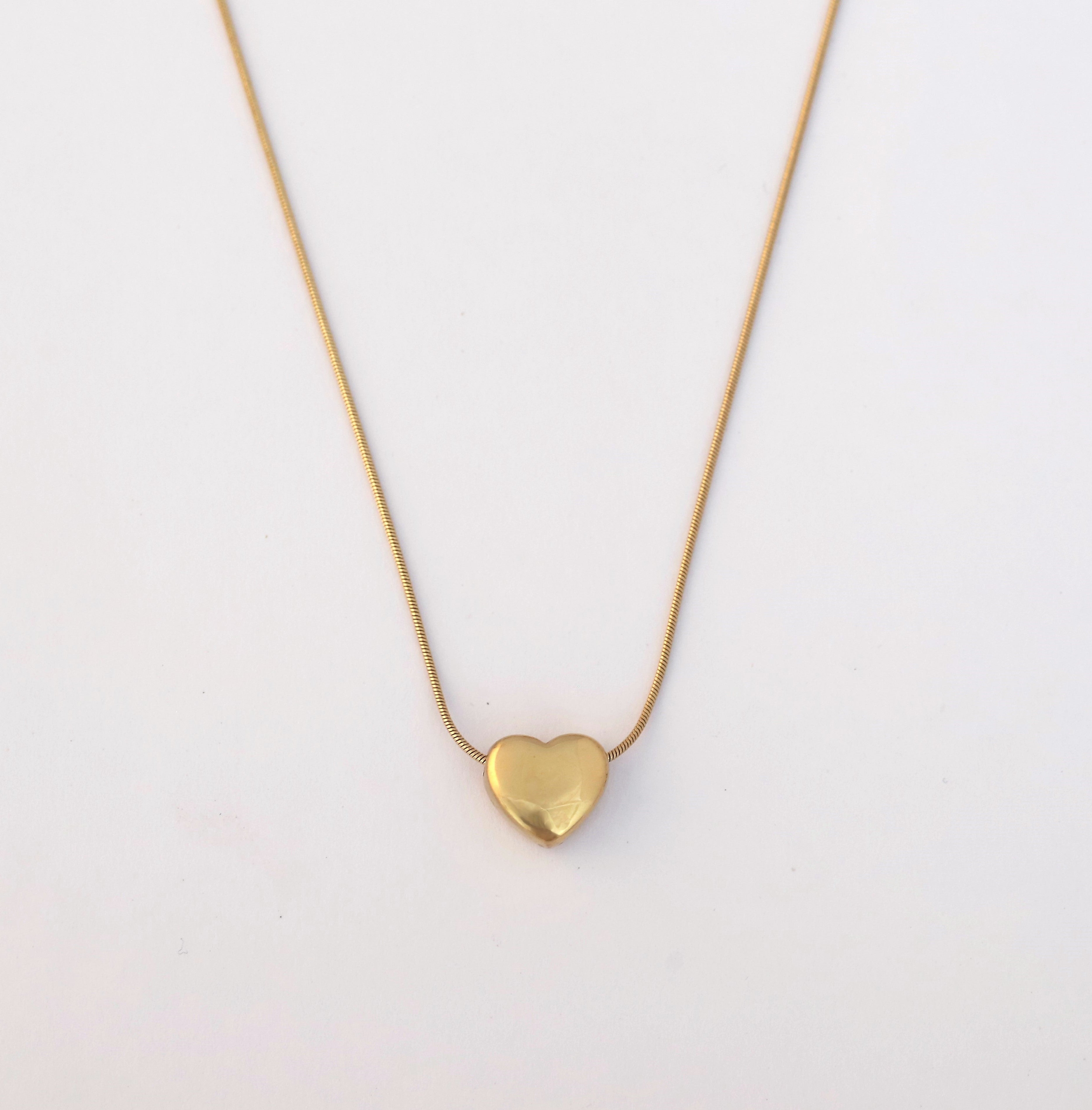 Rose Charm Chain Gold Plated – Single Layer, Anti-Tarnish, Waterproof, Minimalist Style (GOLD)