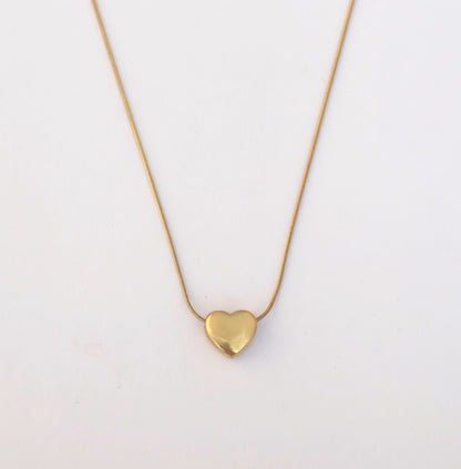 Rose Charm Chain Gold Plated – Single Layer, Anti-Tarnish, Waterproof, Minimalist Style (GOLD)