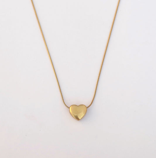 Rose Charm Chain Gold Plated – Single Layer, Anti-Tarnish, Waterproof, Minimalist Style (GOLD)