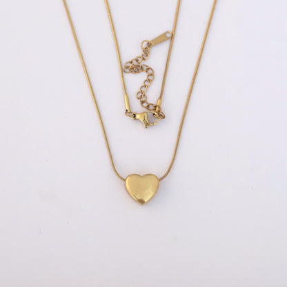 Rose Charm Chain Gold Plated – Single Layer, Anti-Tarnish, Waterproof, Minimalist Style (GOLD)