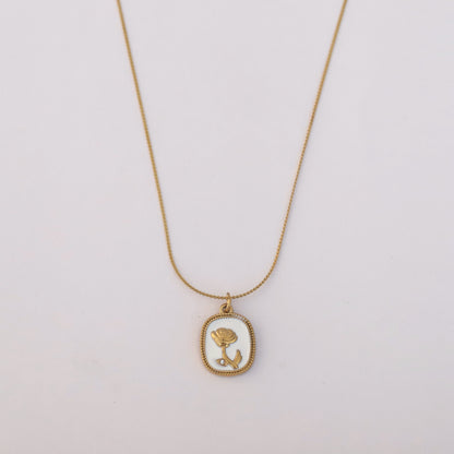 Rose Charm Chain Gold Plated – Single Layer, Anti-Tarnish, Waterproof, Minimalist Style (GOLD)