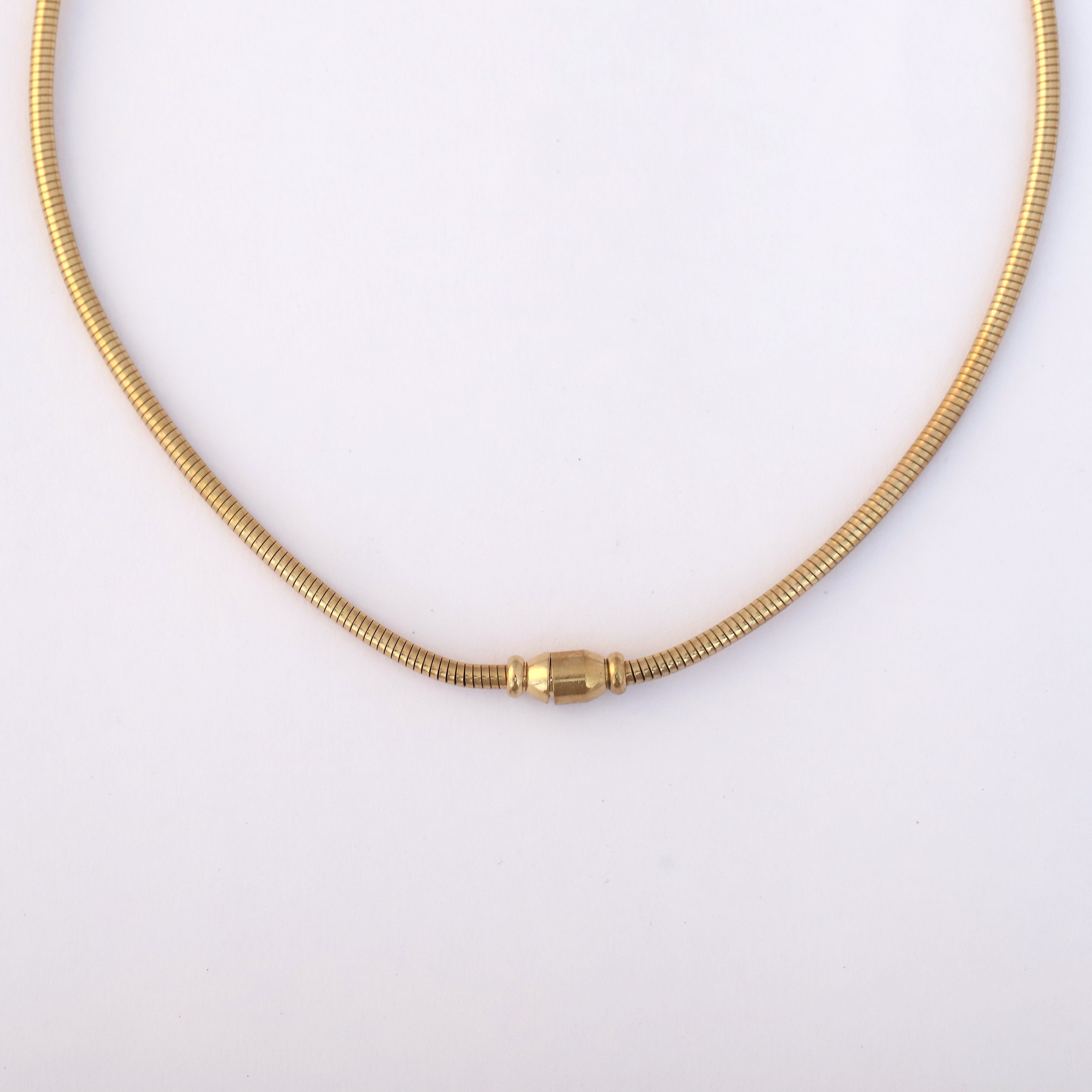 Heart Bow Round Necklace Gold Plated – Single Layer, Anti-Tarnish, Waterproof, Minimalist Style (GOLD)