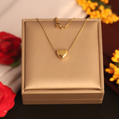 Rose Charm Chain Gold Plated – Single Layer, Anti-Tarnish, Waterproof, Minimalist Style (GOLD)