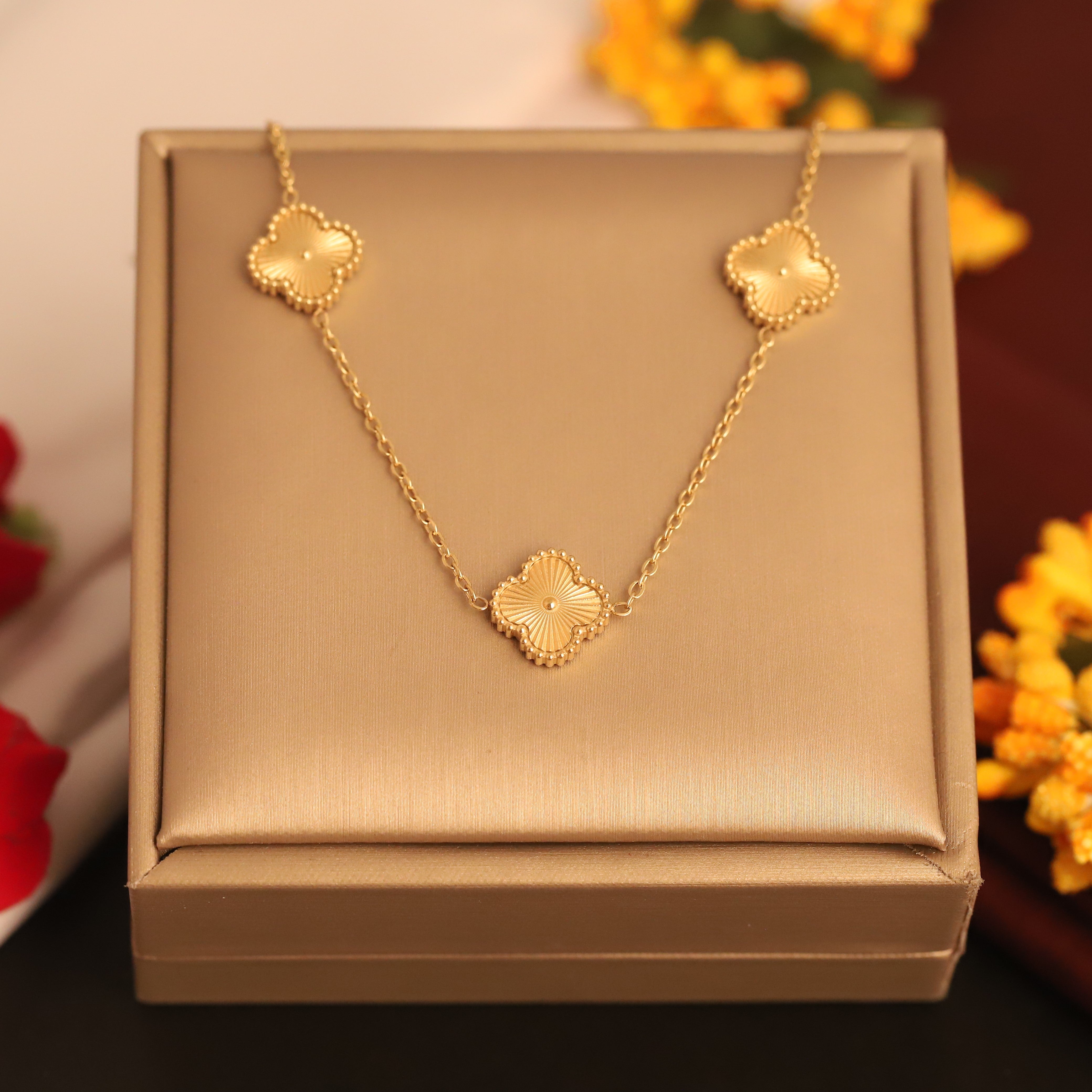 Charm Chain Gold Plated – Single Layer, Anti-Tarnish, Waterproof, Minimalist Style (GOLD)