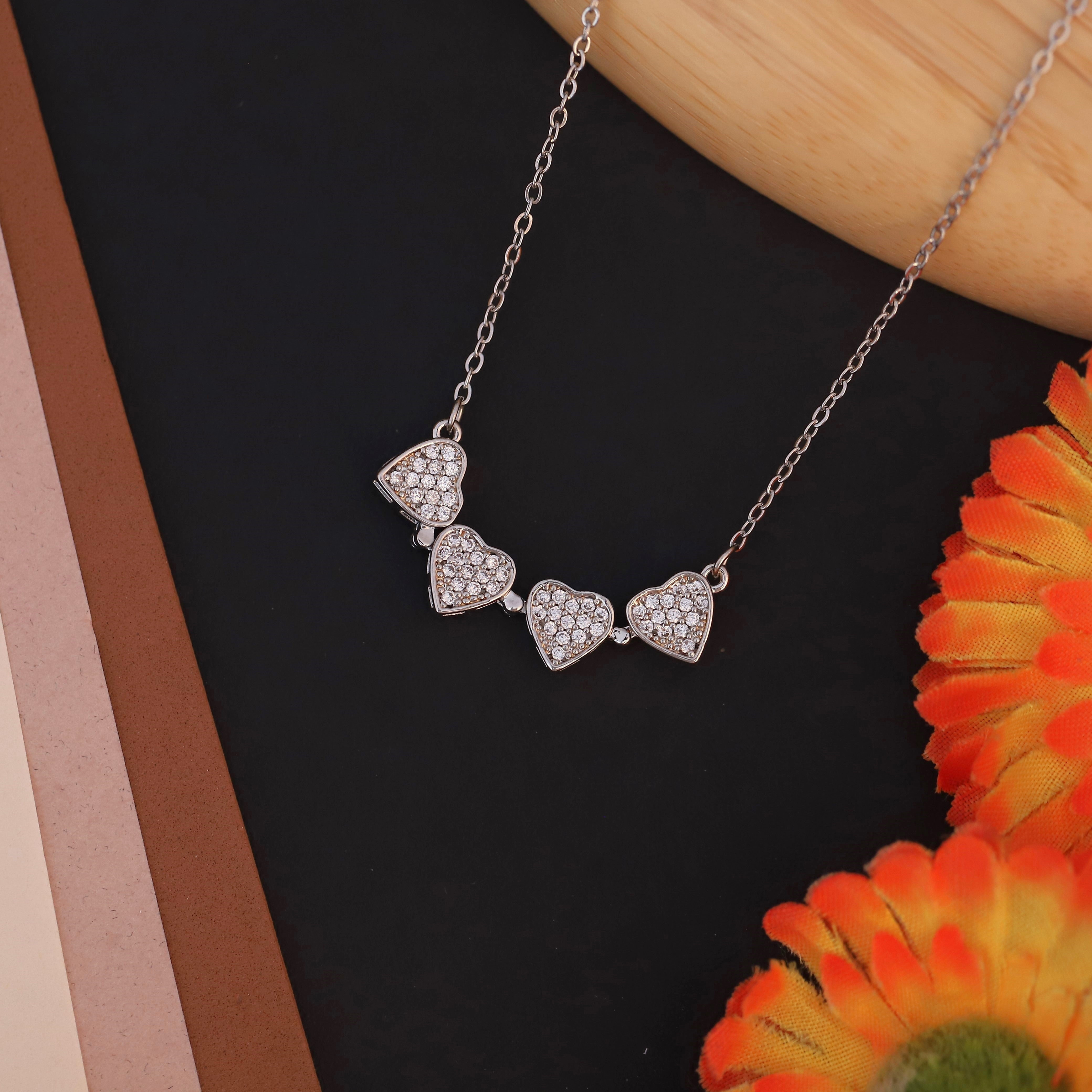 Flower Magnetic Chain Gold Plated – Single Layer, Anti-Tarnish, Waterproof, Minimalist Style (SILVER)