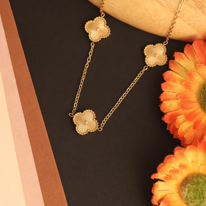 Charm Chain Gold Plated – Single Layer, Anti-Tarnish, Waterproof, Minimalist Style (GOLD)