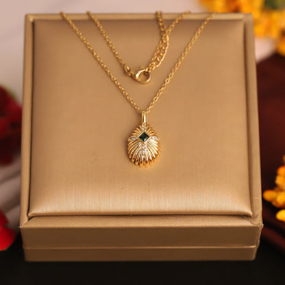 Flower Charm Black Chain Gold Plated – Single Layer, Anti-Tarnish, Waterproof, Minimalist Style (GOLD)