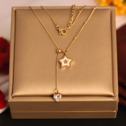 Star Charm Gold Plated – Single Layer, Anti-Tarnish, Waterproof, Minimalist Style (GOLD)