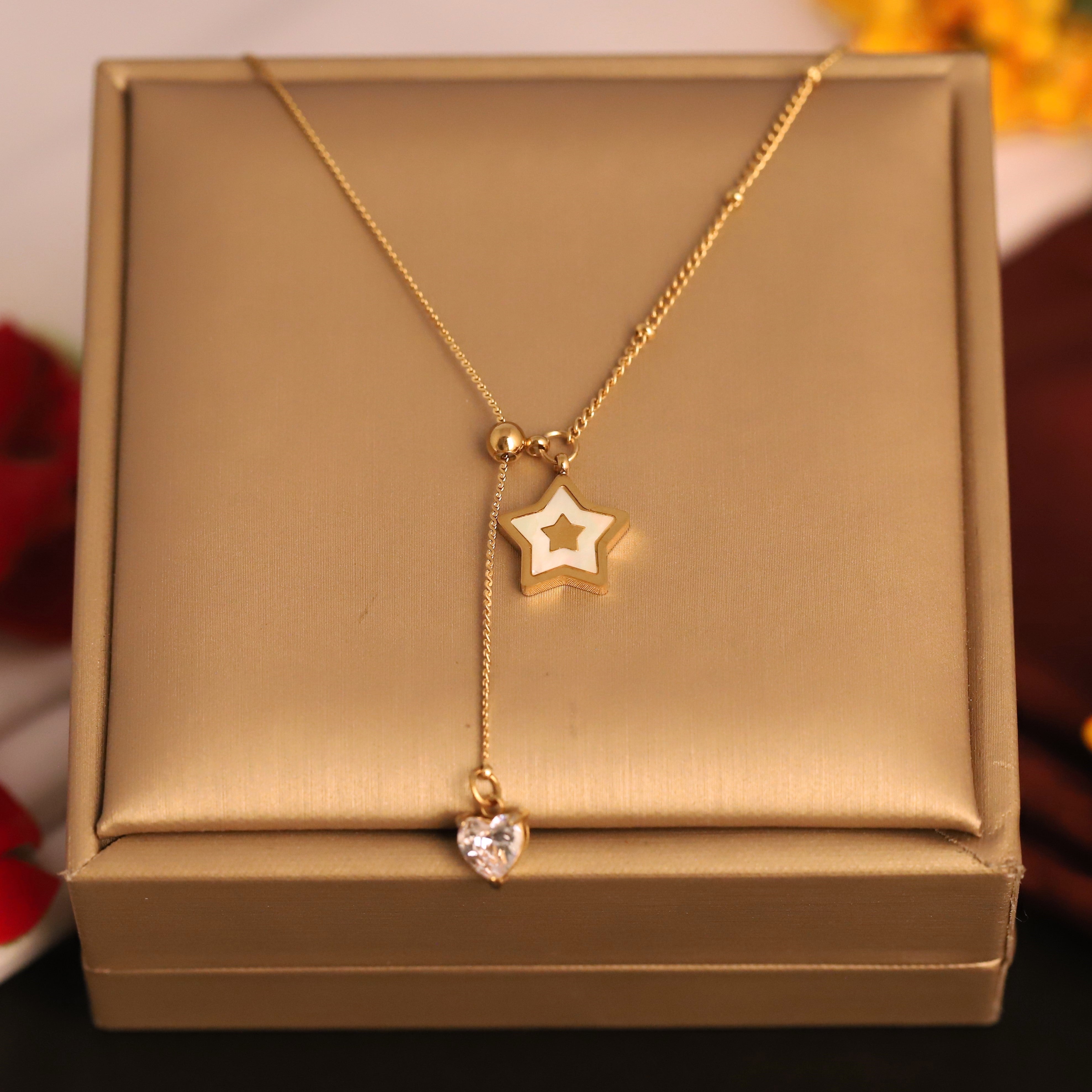 Star Charm Gold Plated – Single Layer, Anti-Tarnish, Waterproof, Minimalist Style (GOLD)
