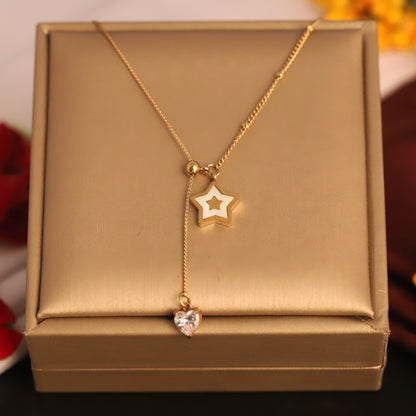 Star Charm Gold Plated – Single Layer, Anti-Tarnish, Waterproof, Minimalist Style (GOLD)