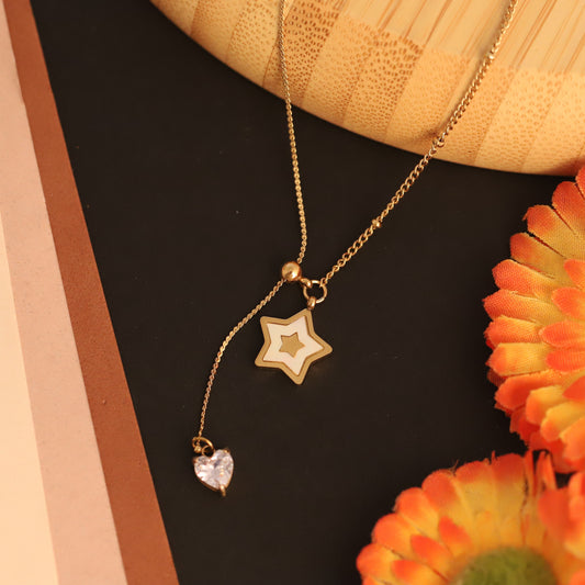 Star Charm Gold Plated – Single Layer, Anti-Tarnish, Waterproof, Minimalist Style (GOLD)