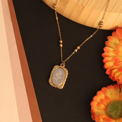 Rose Charm Chain Gold Plated – Single Layer, Anti-Tarnish, Waterproof, Minimalist Style (GOLD)