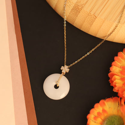 Charm White Chain Gold Plated – Single Layer, Anti-Tarnish, Waterproof, Minimalist Style (GOLD)