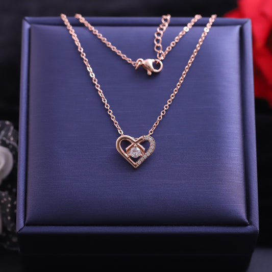 Heart Charm Gold Plated – Single Layer, Anti-Tarnish, Waterproof, Minimalist Style (GOLD)
