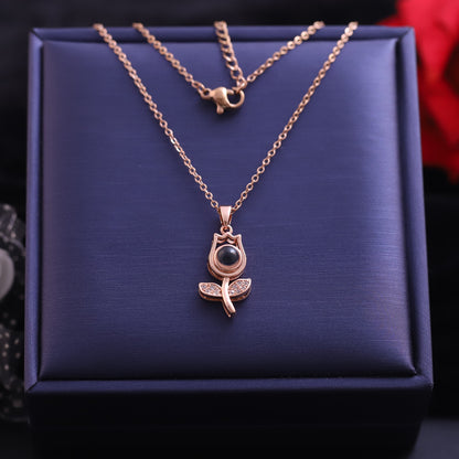 Flower Charm Gold Plated – Single Layer, Anti-Tarnish, Waterproof, Minimalist Style (GOLD)