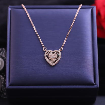 Heart Charm Gold Plated – Single Layer, Anti-Tarnish, Waterproof, Minimalist Style (GOLD)