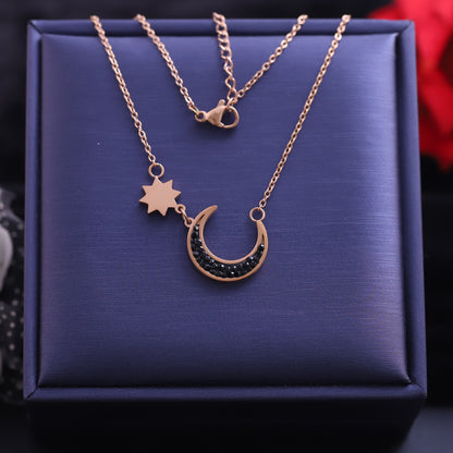 Cresent Charm Gold Plated – Single Layer, Anti-Tarnish, Waterproof, Minimalist Style (GOLD)