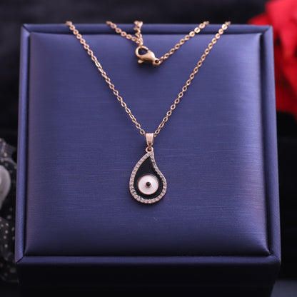 Evil Eye Charm Gold Plated – Single Layer, Anti-Tarnish, Waterproof, Minimalist Style (GOLD)