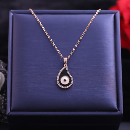 Evil Eye Charm Gold Plated – Single Layer, Anti-Tarnish, Waterproof, Minimalist Style (GOLD)