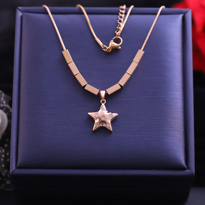 Star Charm Gold Plated – Single Layer, Anti-Tarnish, Waterproof, Minimalist Style (GOLD)