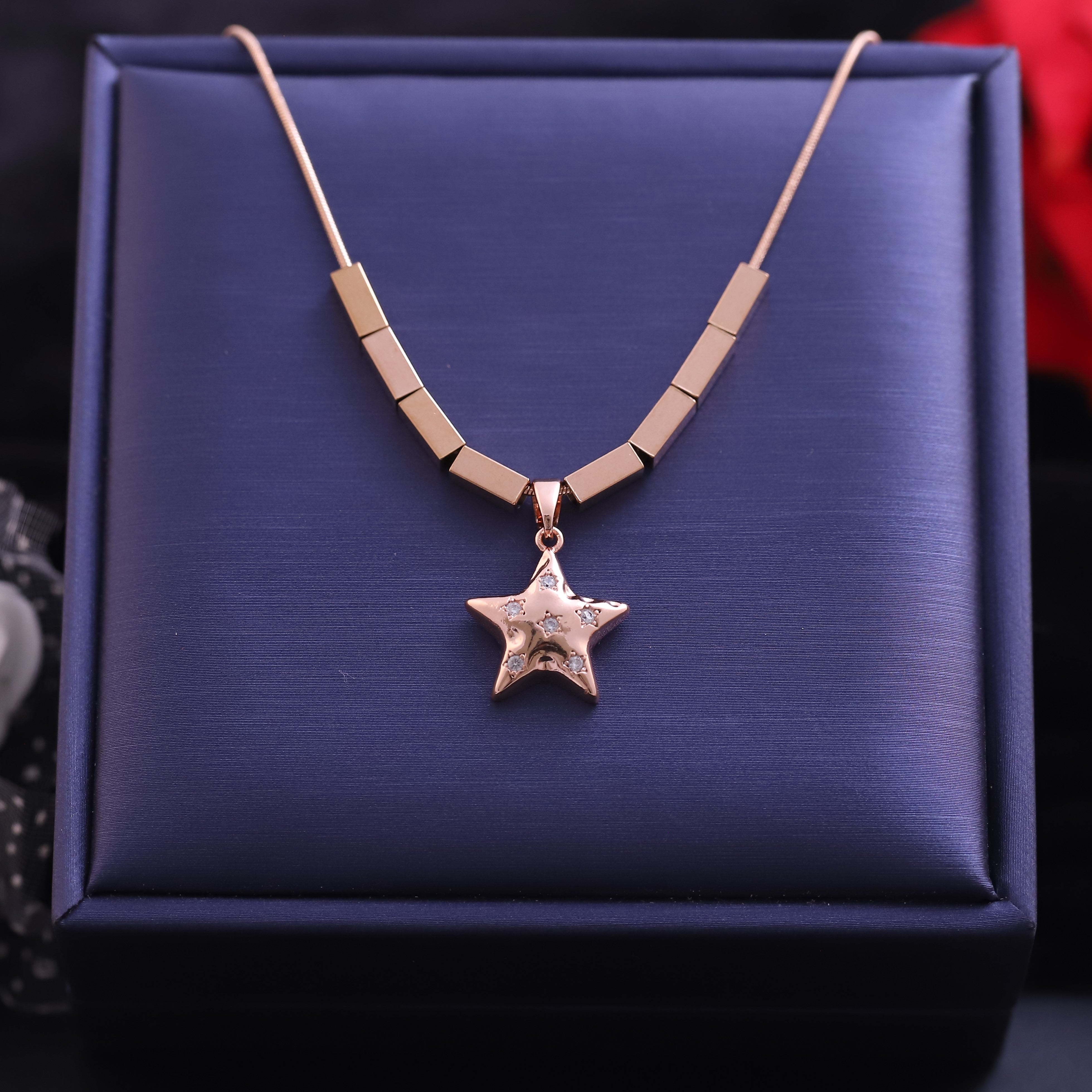 Star Charm Gold Plated – Single Layer, Anti-Tarnish, Waterproof, Minimalist Style (GOLD)