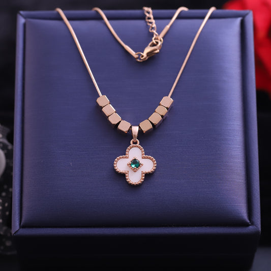 Flower Charm Gold Plated – Single Layer, Anti-Tarnish, Waterproof, Minimalist Style (GOLD)