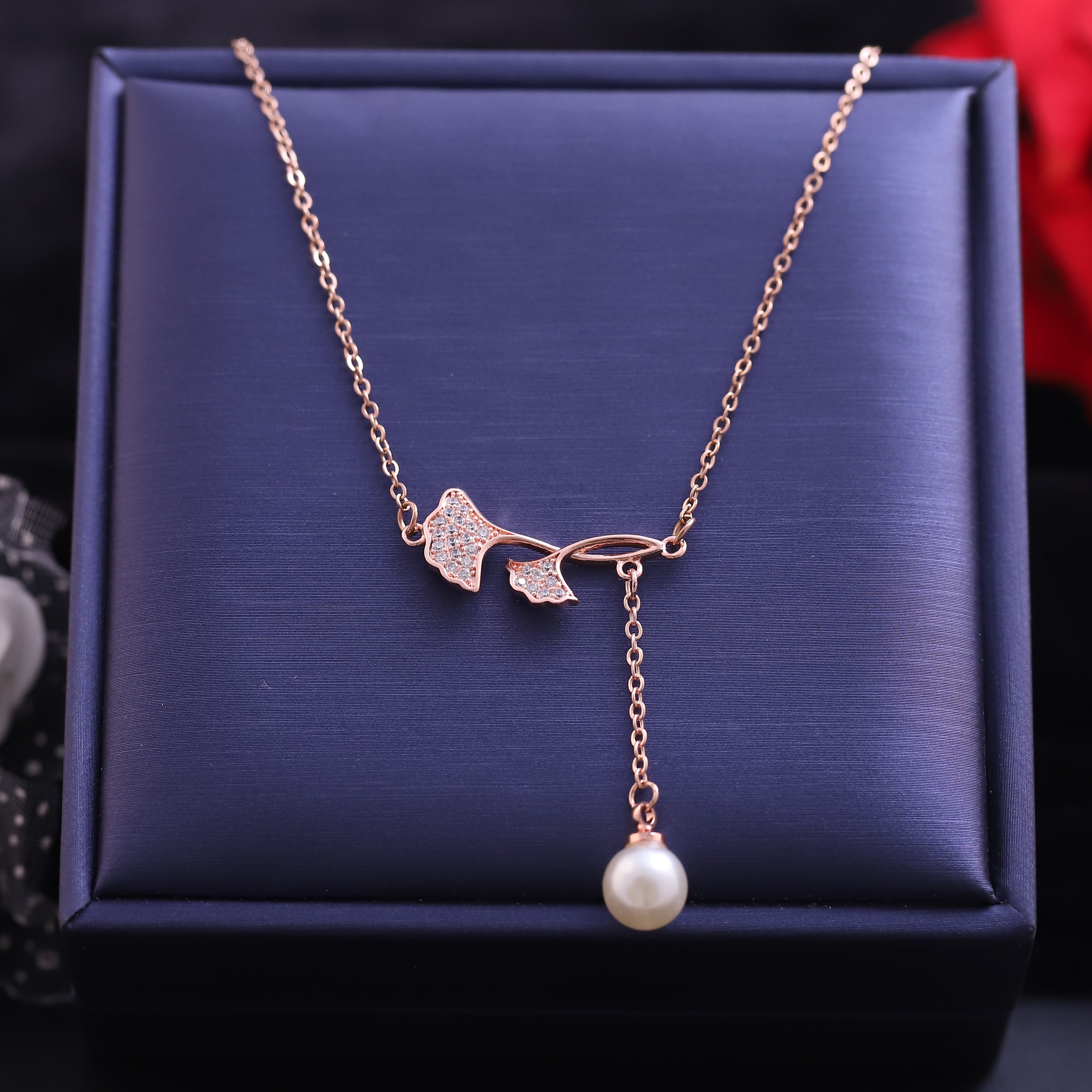 Flower Pearl Charm Gold Plated – Single Layer, Anti-Tarnish, Waterproof, Minimalist Style (GOLD)
