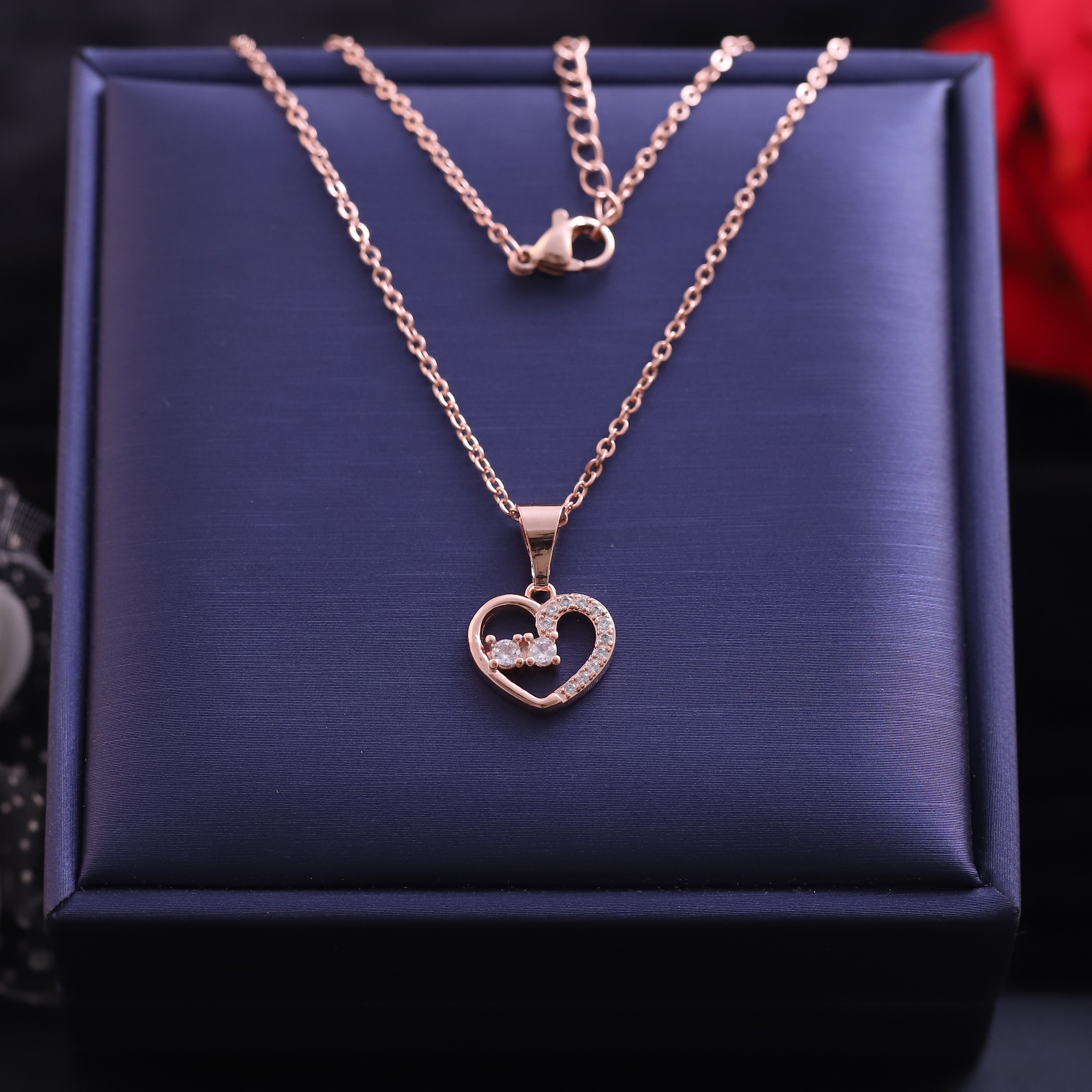 Heart Charm Gold Plated – Single Layer, Anti-Tarnish, Waterproof, Minimalist Style (GOLD)