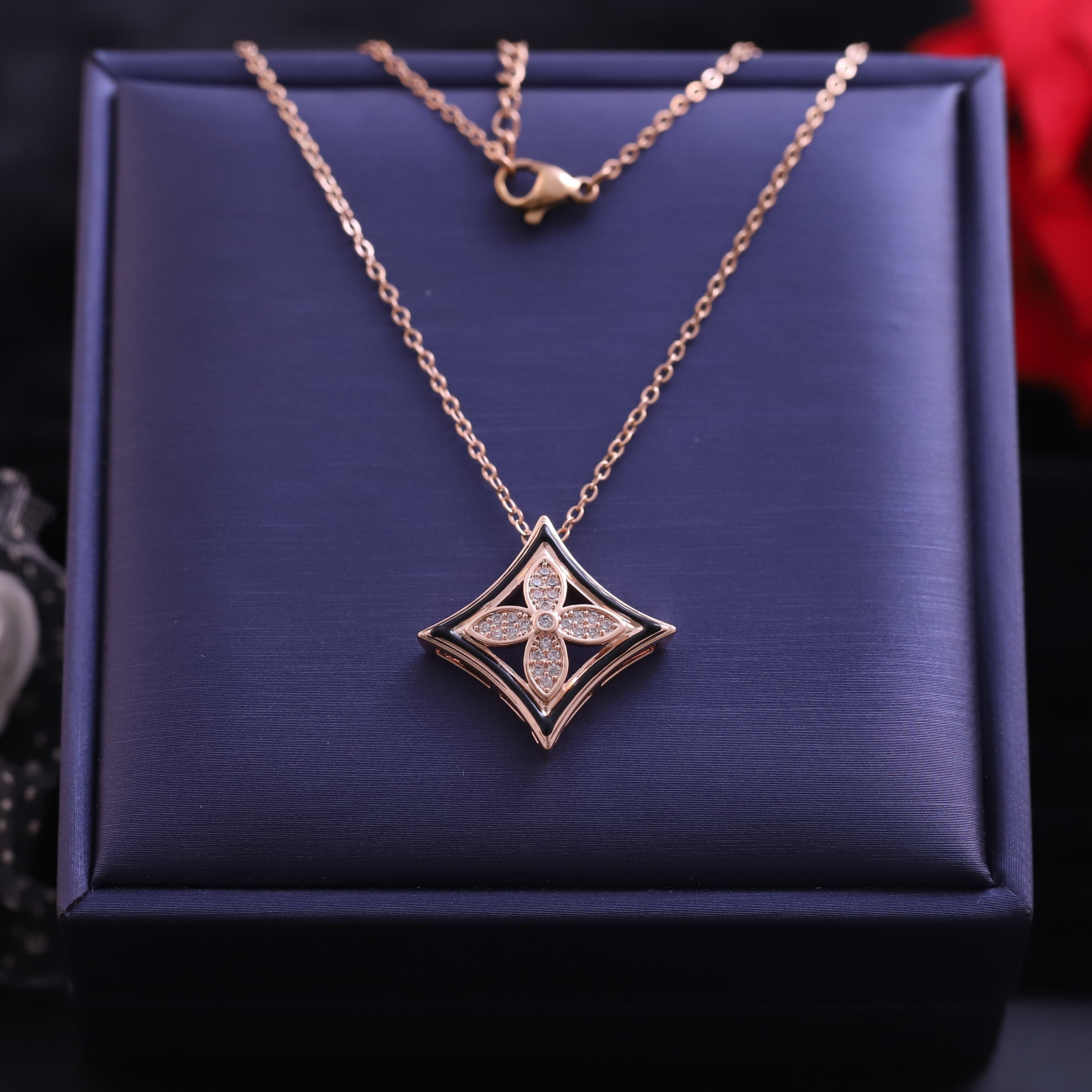 Trendy Charm Diamond AD Stone Gold Plated – Single Layer, Anti-Tarnish, Waterproof, Minimalist Style (GOLD)