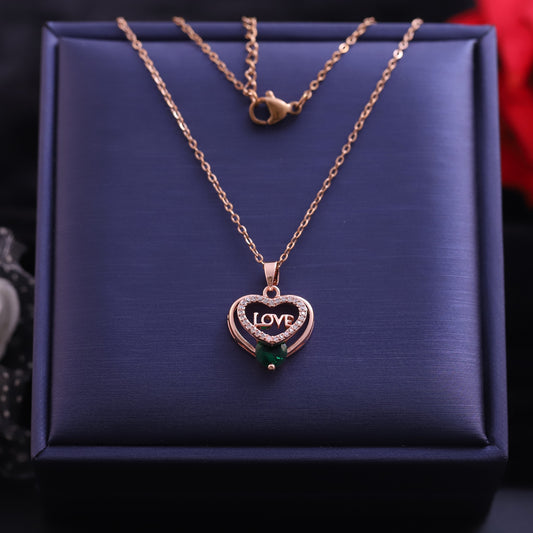Heart Charm Gold Plated – Single Layer, Anti-Tarnish, Waterproof, Minimalist Style (GOLD)