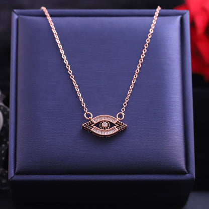 Evil Eye Charm AD Stone Gold Plated – Single Layer, Anti-Tarnish, Waterproof, Minimalist Style (GOLD)