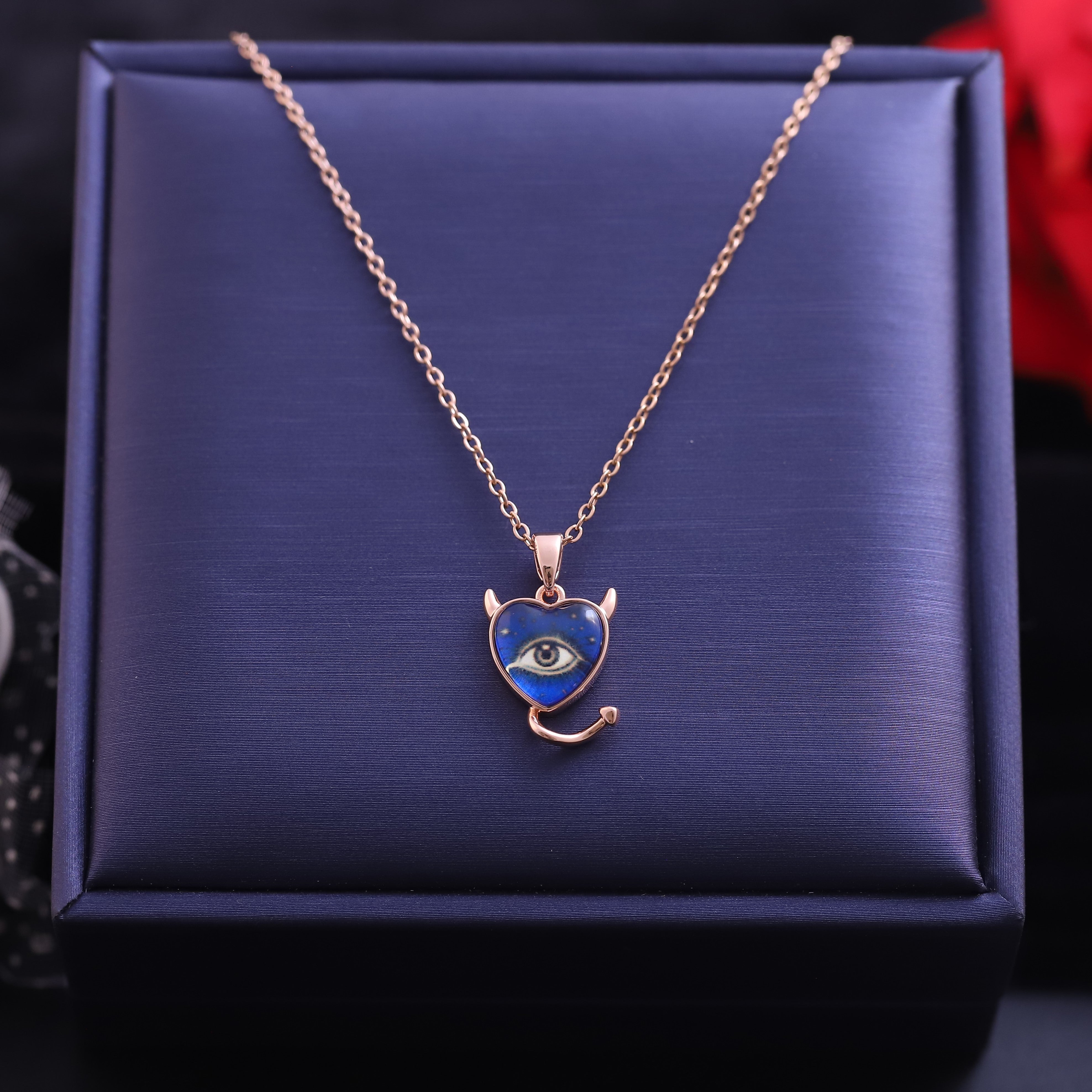 Evil Eye Charm Gold Plated – Single Layer, Anti-Tarnish, Waterproof, Minimalist Style (GOLD)