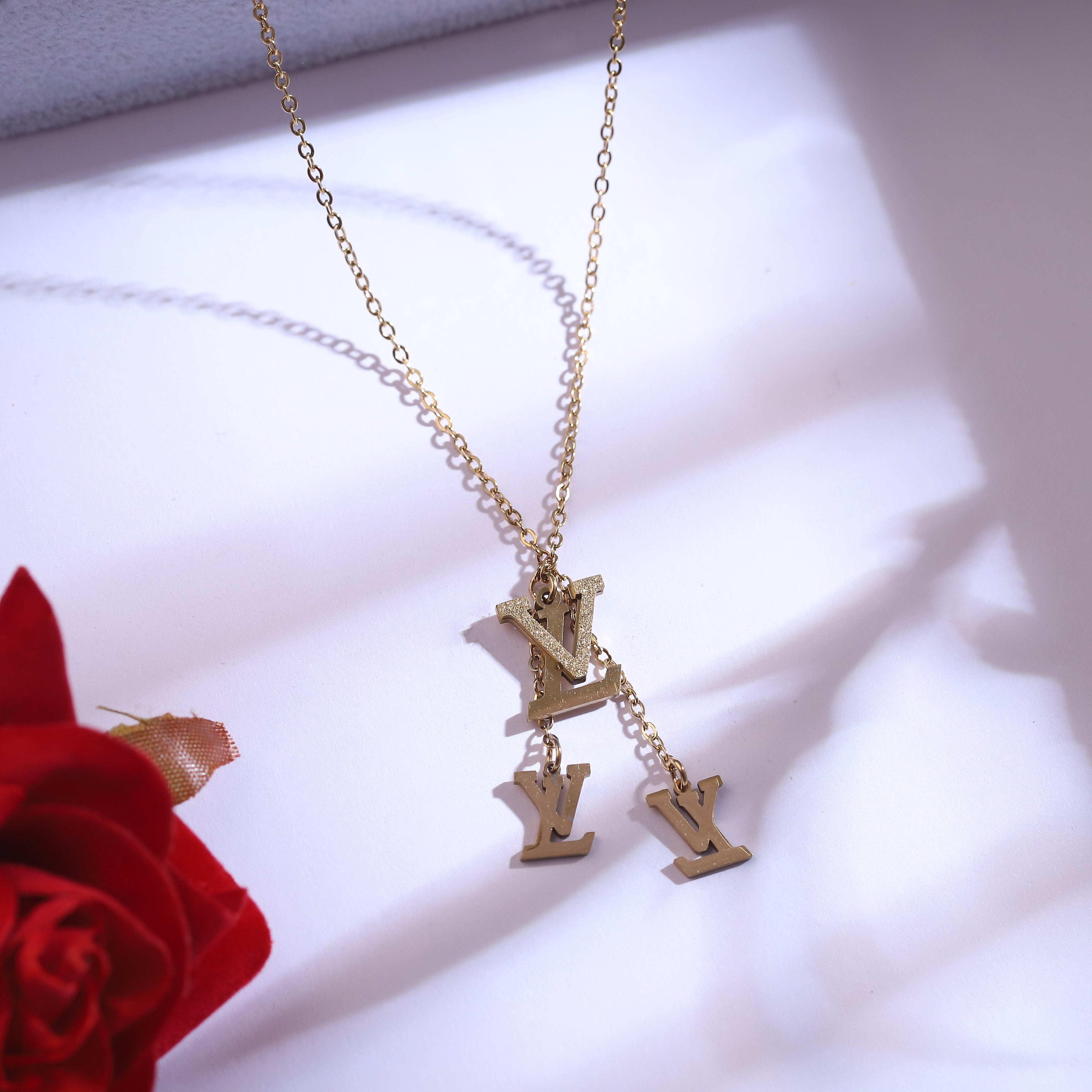 Trendy Buttterfly Charm Chain Stud Set – 18K Gold Plated, Anti-Tarnish, Waterproof, Everyday Minimalist Jewelry (GOLD)